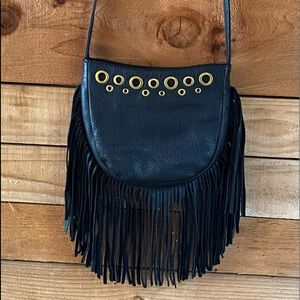 HOBO Whisper Leather Fringe Crossbody